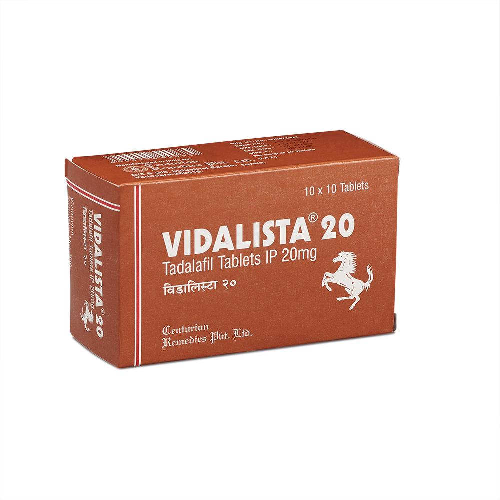 Tadalafil 20mg (100 tabs) by Vidalista