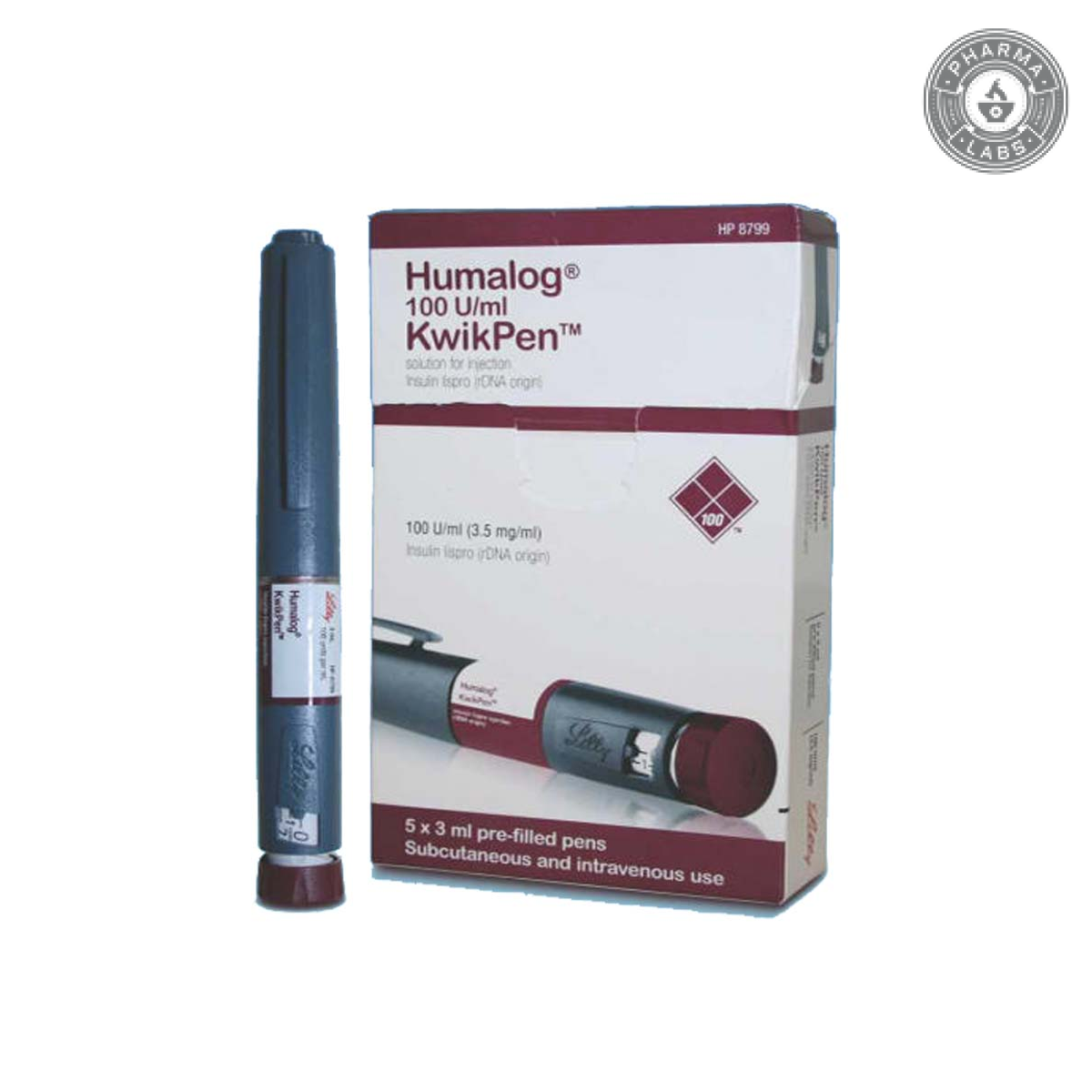 Humalog Insulin KwikPen (5 pens) by Lilly