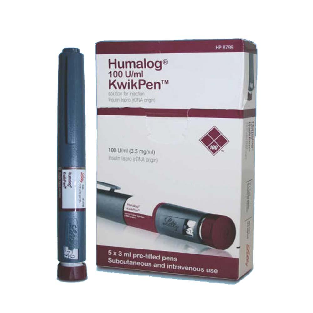 Humalog Insulin KwikPen (5 pens) by Lilly