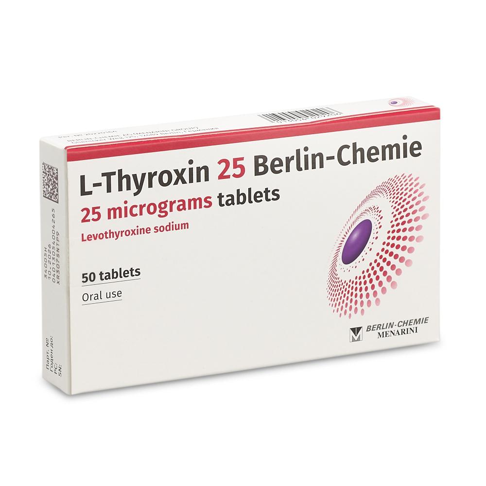 T4 25mcg (50 Tablets) by Berlin-Chemie